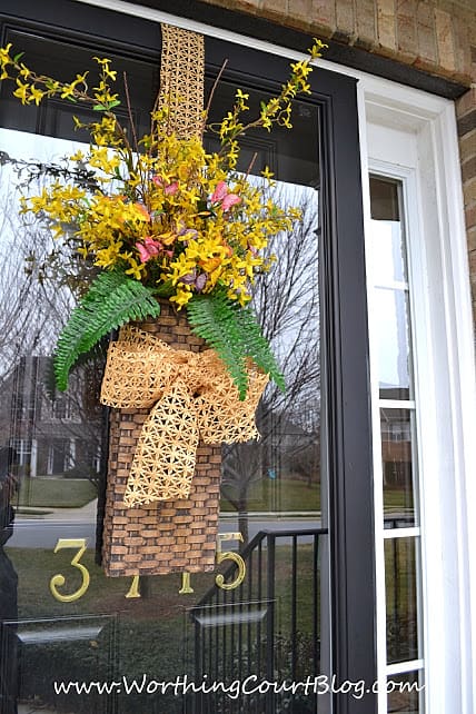 Easy Floral Spring Door Basket - On Sutton Place