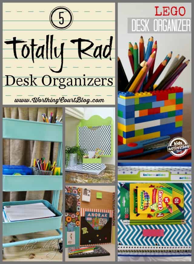 5 On Friday: 5 Totally Rad Desk Organizers For Kids - Worthing Court