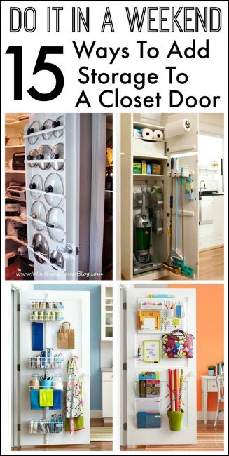 On door storage: inspiration for storing small items