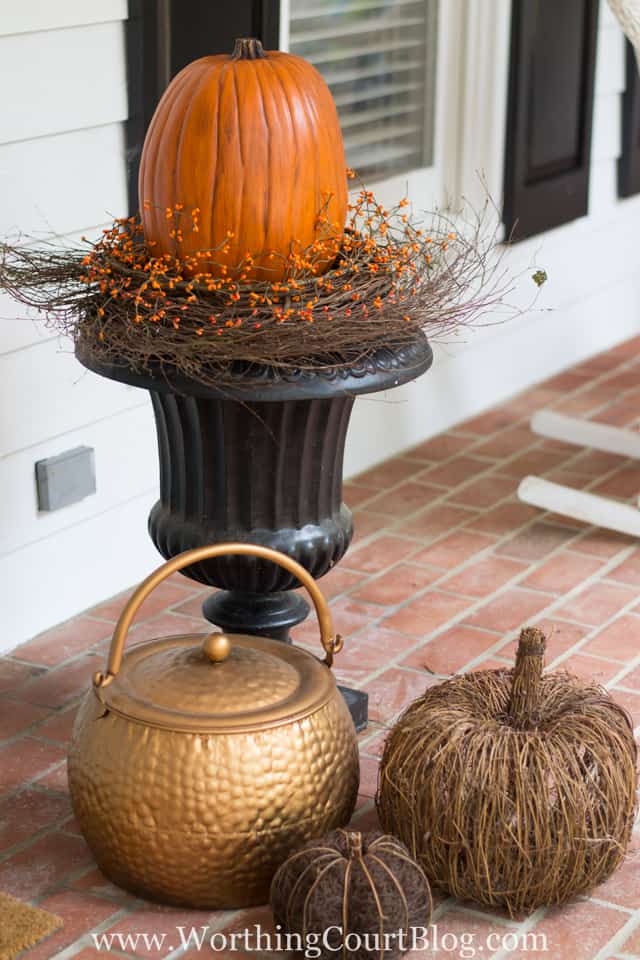 DIY Fall Urn Filler TUTORIAL, How to Make a Fall Planter, Outdoor