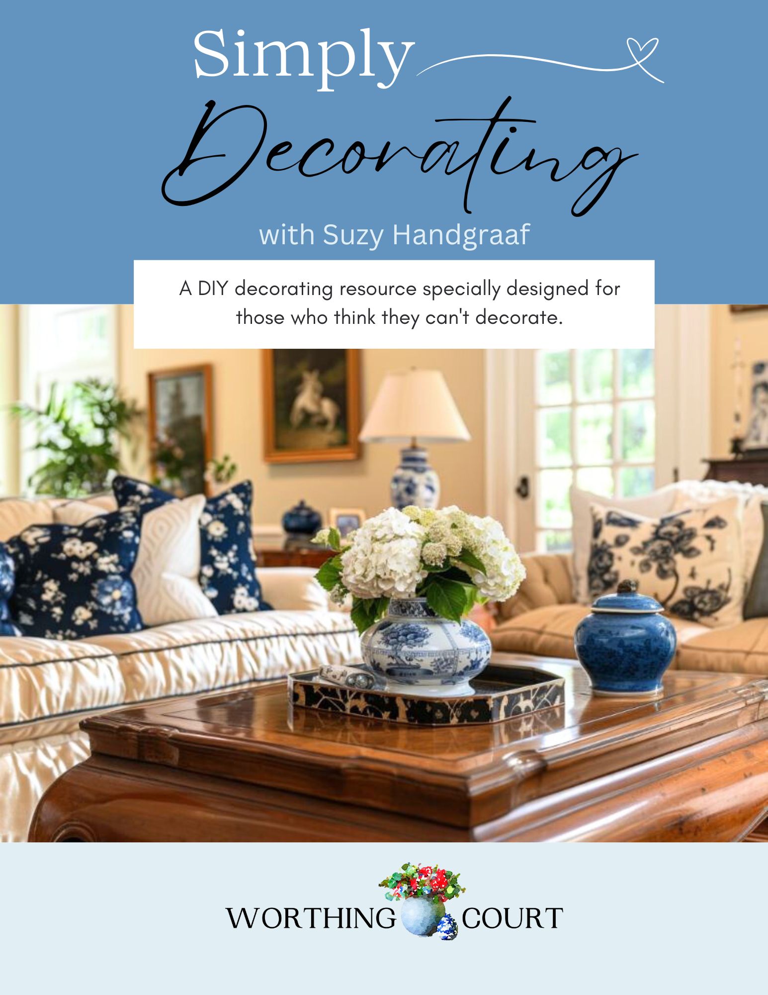 cover image for ebook called Simply Decorating to teach people how to decorate their home