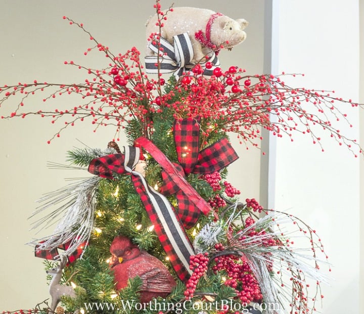 Christmas Tree Picks Sprays Branch Decoration Xmas Tree Topper