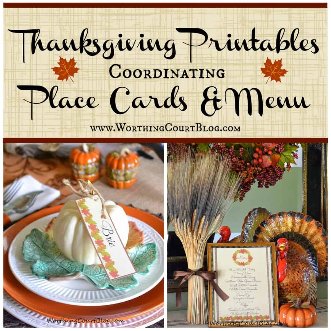 Virtual Progressive Thanksgiving Dinner Party {And Free Coordinating ...