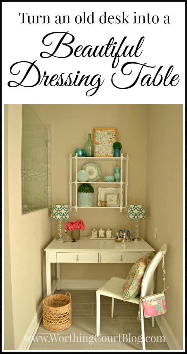 Old Desk Turned Into A Dressing Table Worthing Court