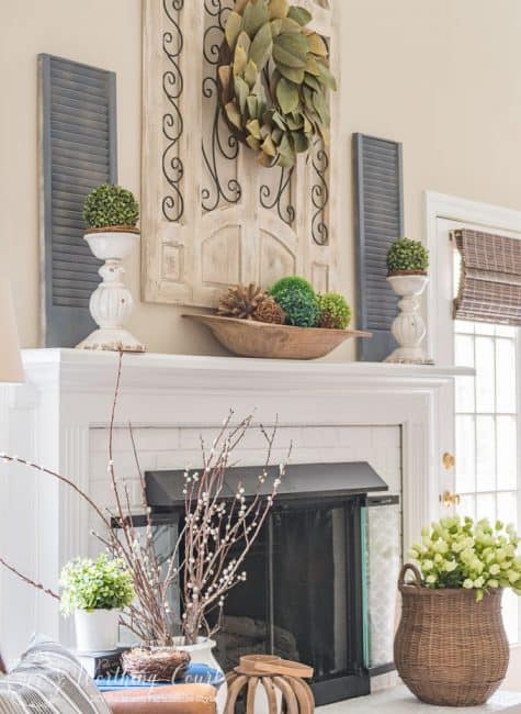 My Spring Fireplace Mantel And Hearth - Worthing Court | DIY Home Decor ...