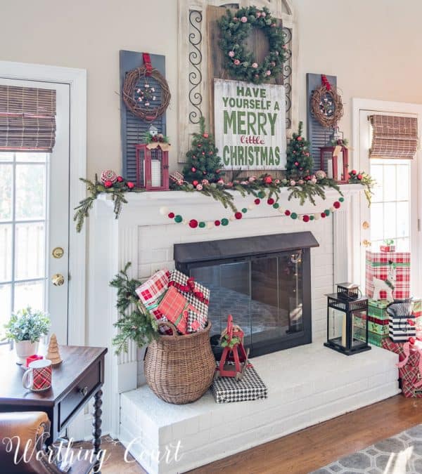 Christmas Mantels Around America - My Very Merry Farmhouse Christmas 