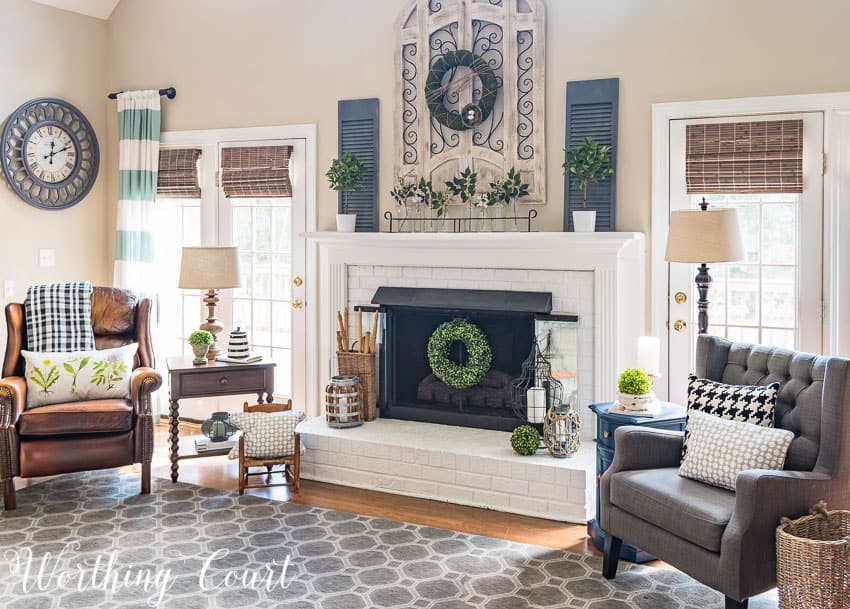 A Fresh And Easy Spring Mantel And Hearth - Worthing Court | DIY Home ...