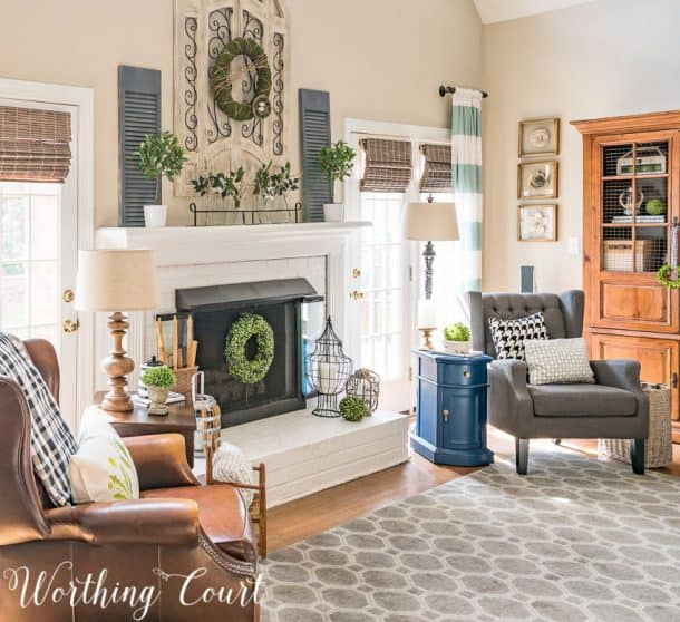 A Fresh And Easy Spring Mantel And Hearth - Worthing Court | DIY Home ...