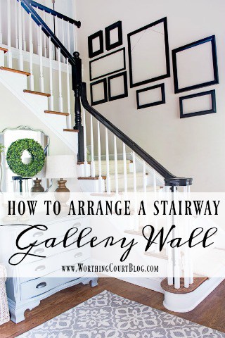 How To Arrange A Stairway Gallery Wall - Worthing Court | DIY Home ...