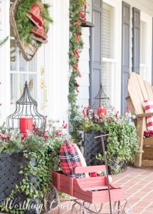 My Festive Farmhouse Christmas Foyer - Worthing Court | DIY Home Decor ...