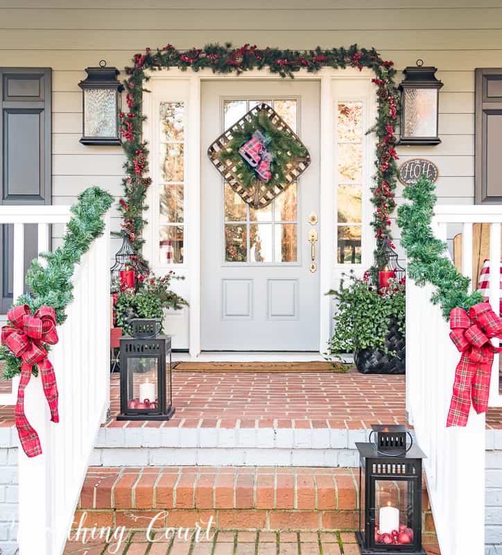 13 Beautiful Christmas Front Doors - Postcards from the Ridge