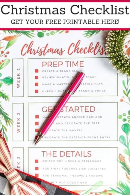 Christmas Checklist Timeline For Decorating Your Home