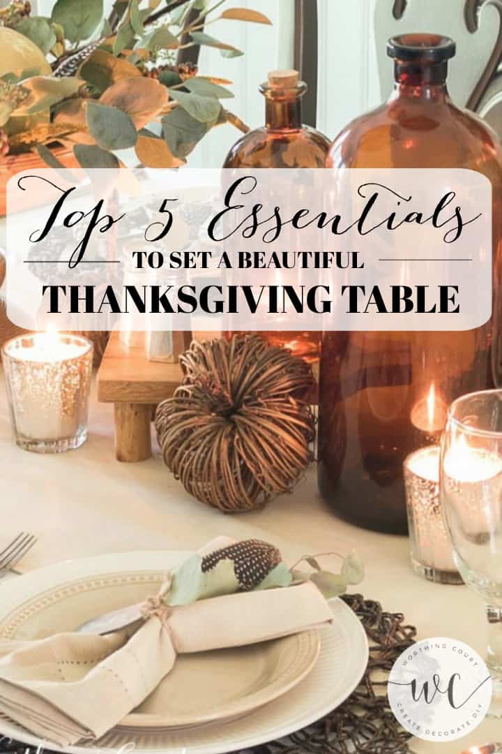 Favorite Tabletop Essentials To Set A Thanksgiving Table