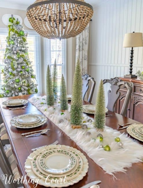 Elegant Christmas Decorations For A Dining Room | Worthing Court