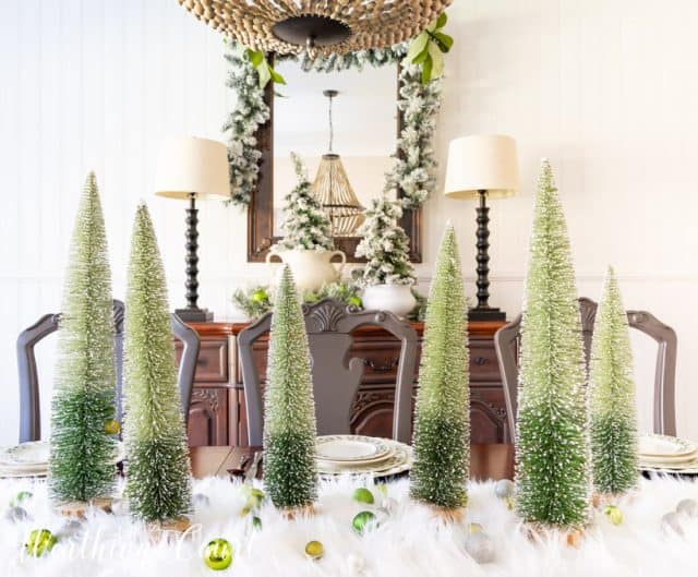 Elegant Christmas Decorations For A Dining Room | Worthing Court