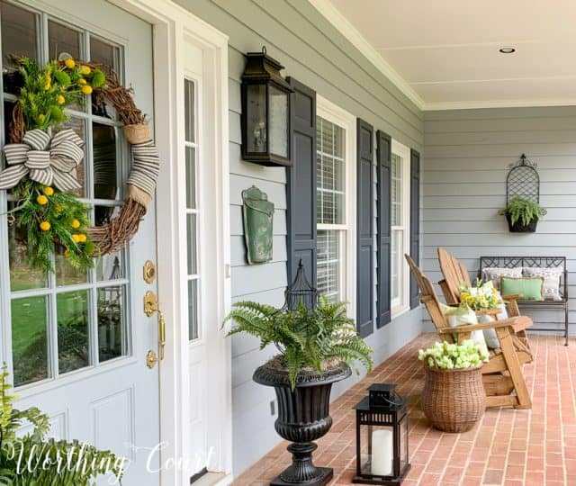 Spring Front Porch Tour And Decorating Ideas | Worthing Court