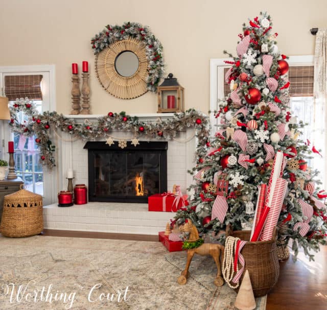 Classic, Updated Traditional Christmas Family Room Tour - Worthing ...