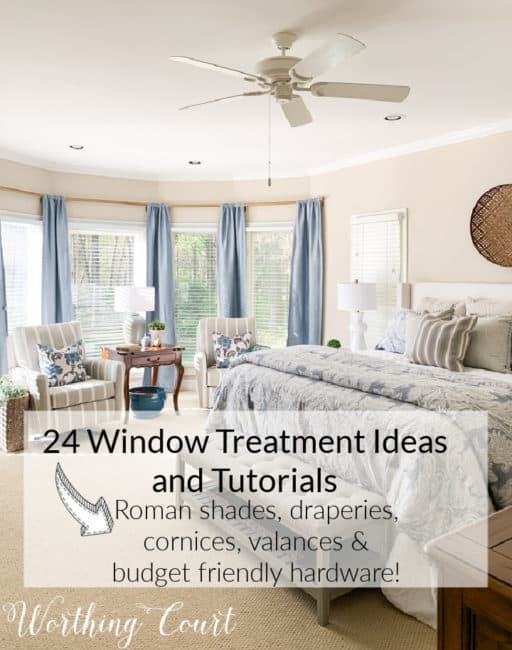 pinterest image for window treatment ideas