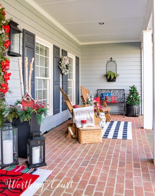 Cozy Cottage Christmas Front Porch Tour | Worthing Court