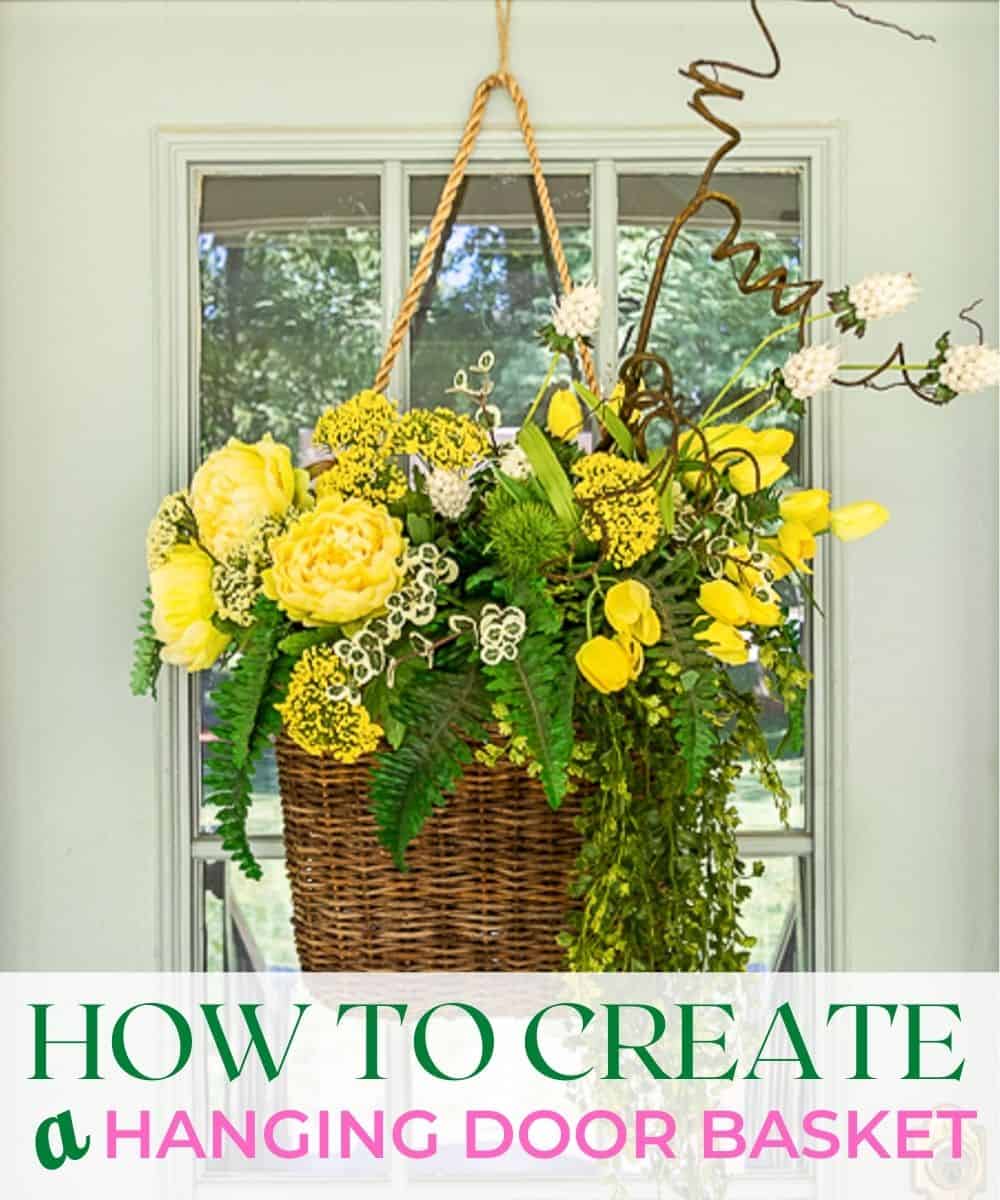 How To Create A Pretty Spring Door Basket * Hip & Humble Style