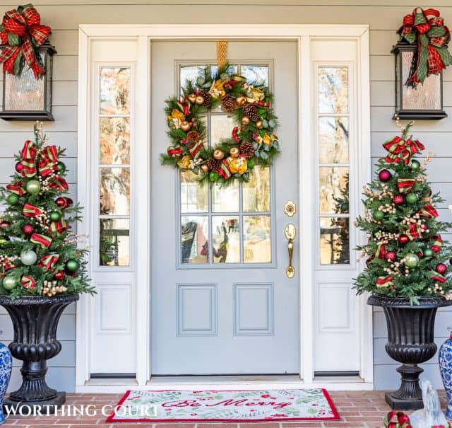 How To Decorate A Small Porch For Christmas - Worthing Court | DIY Home ...