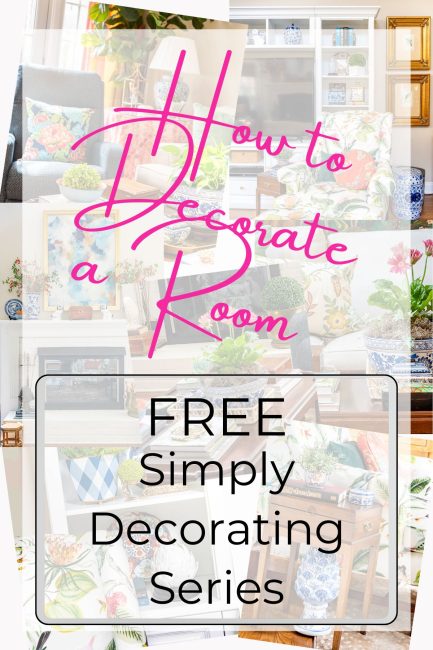 How to decorate a room pinterest pin graphic