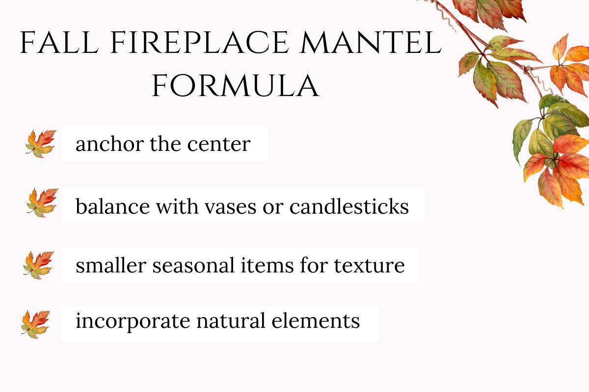 graphic for fall decorating formulas