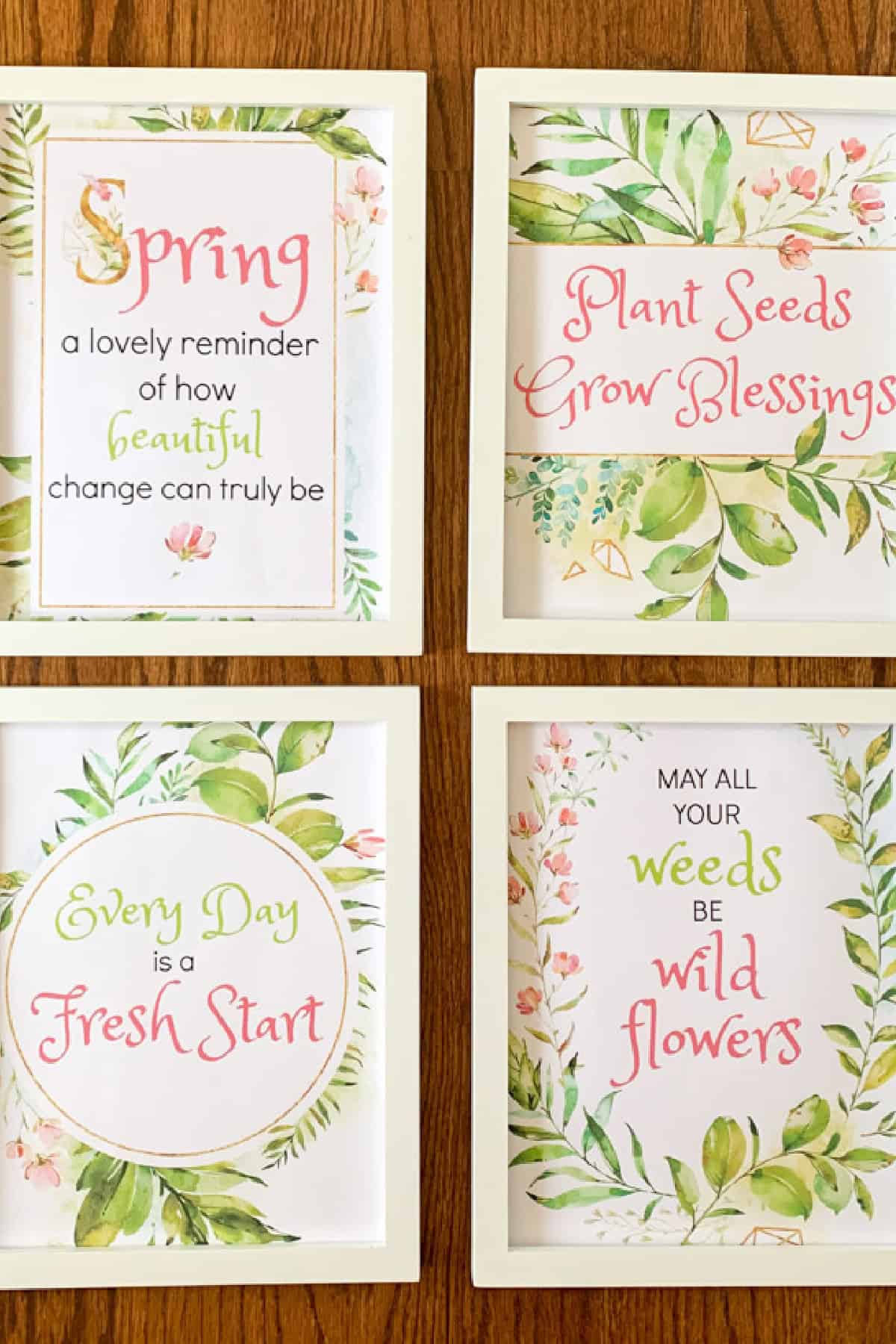 4 Free Spring Printables