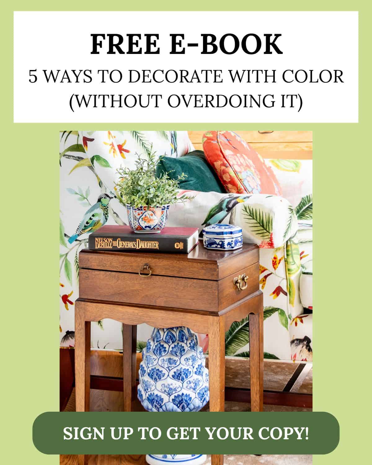 5 ways to decorate with color ebook optin image