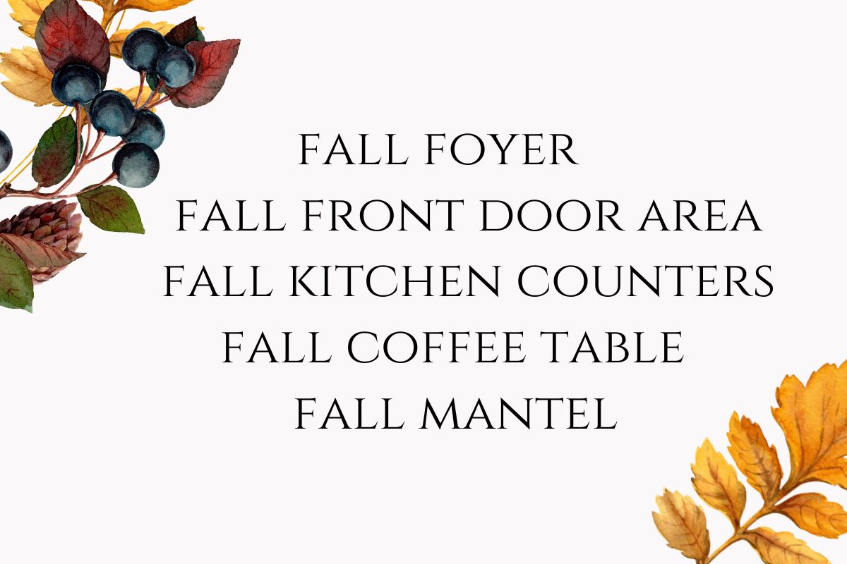 graphic for fall decorating formulas