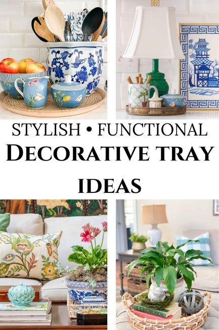 pinterest image for decorative tray ideas