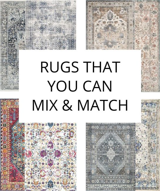 Mixing rugs graphic